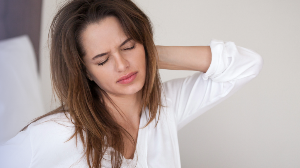 woman waking up cranky