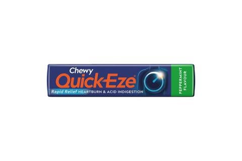 Product image showing the front of pack of QUICK_EZE Peppermint stick